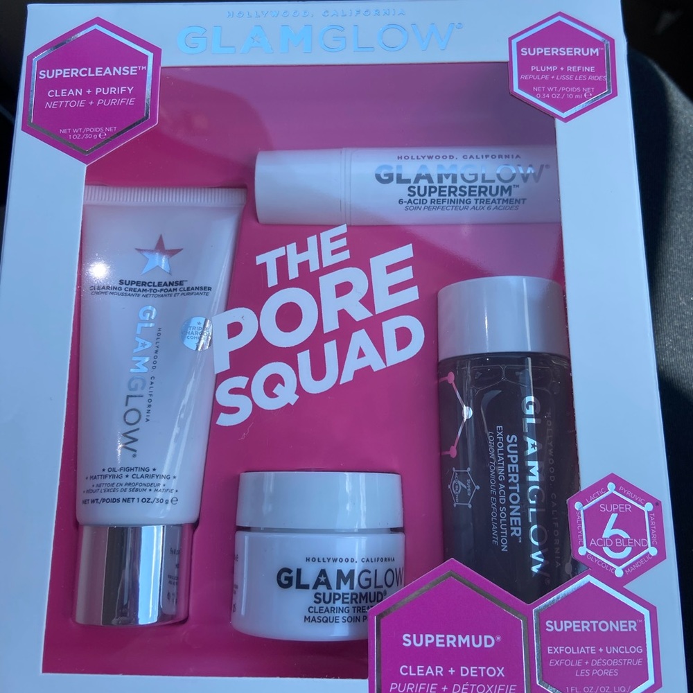 GLAM GLOW PORE SQUAD SET NEVER USED OR OPENED